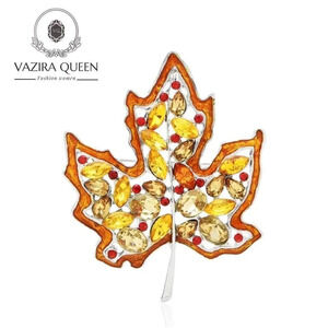 VQ Leaf Brooch